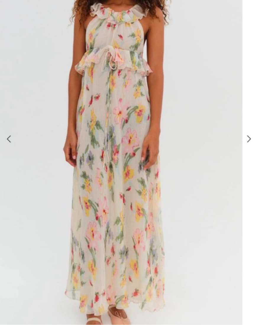 for love & lemons watercolor maxi dress - Image 1