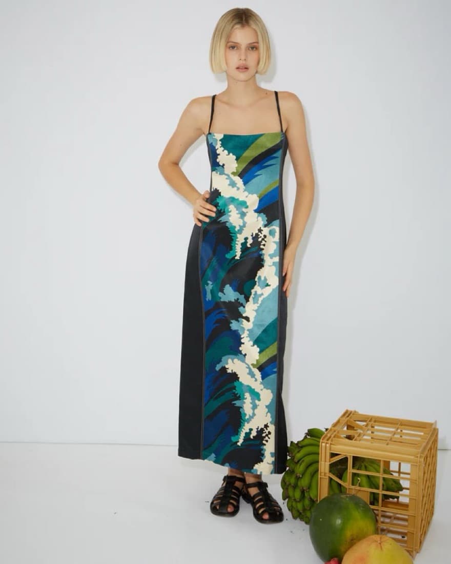 ALEMAIS Wave Midi Dress - Image 1