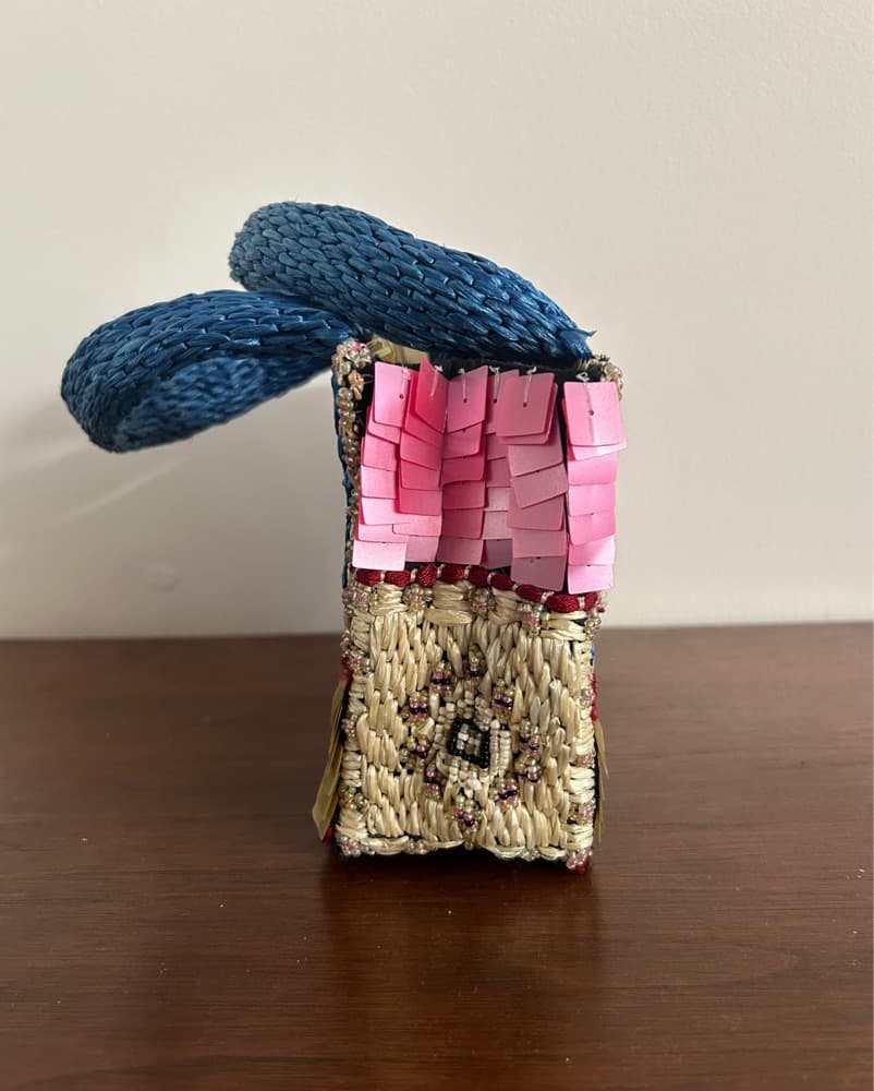 Vintage European Beaded Sequin Mini Bag - Image 3