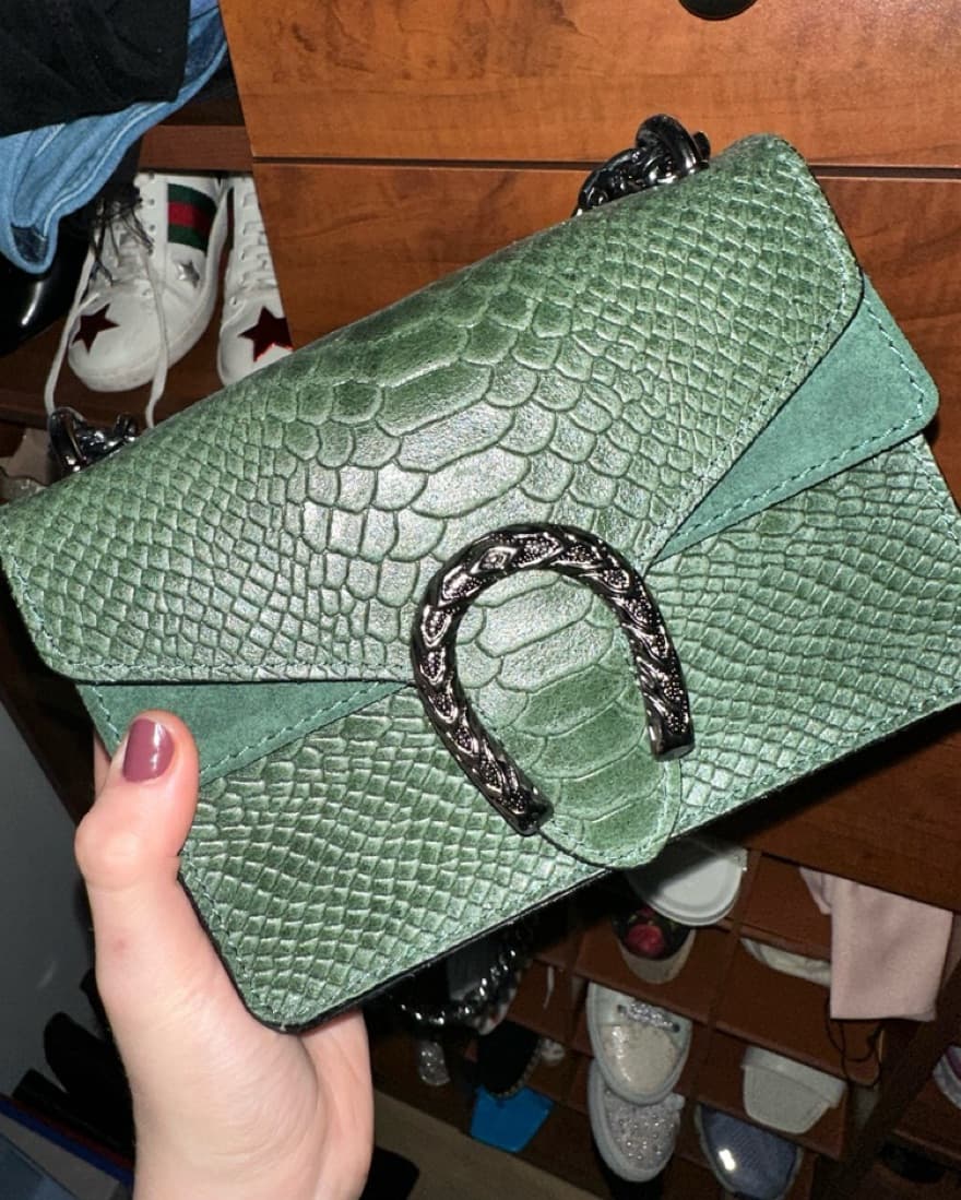 Dark emerald Horseshoe Italian Leather  - Image 2
