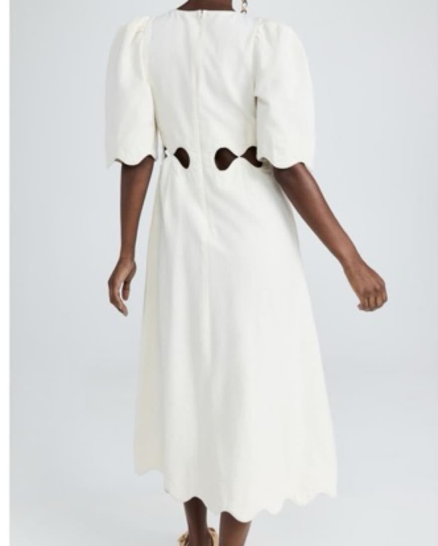 Sea Leona Short Sleeve Scalloped Dress - Image 2