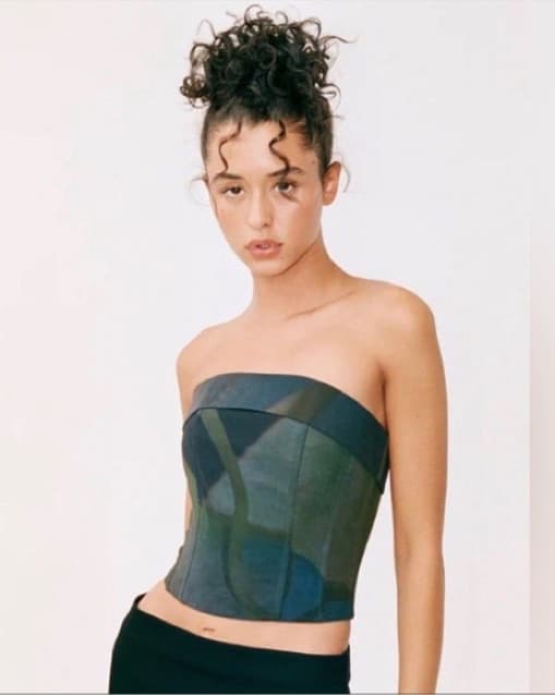 With jean Carla Corset Top - Image 1