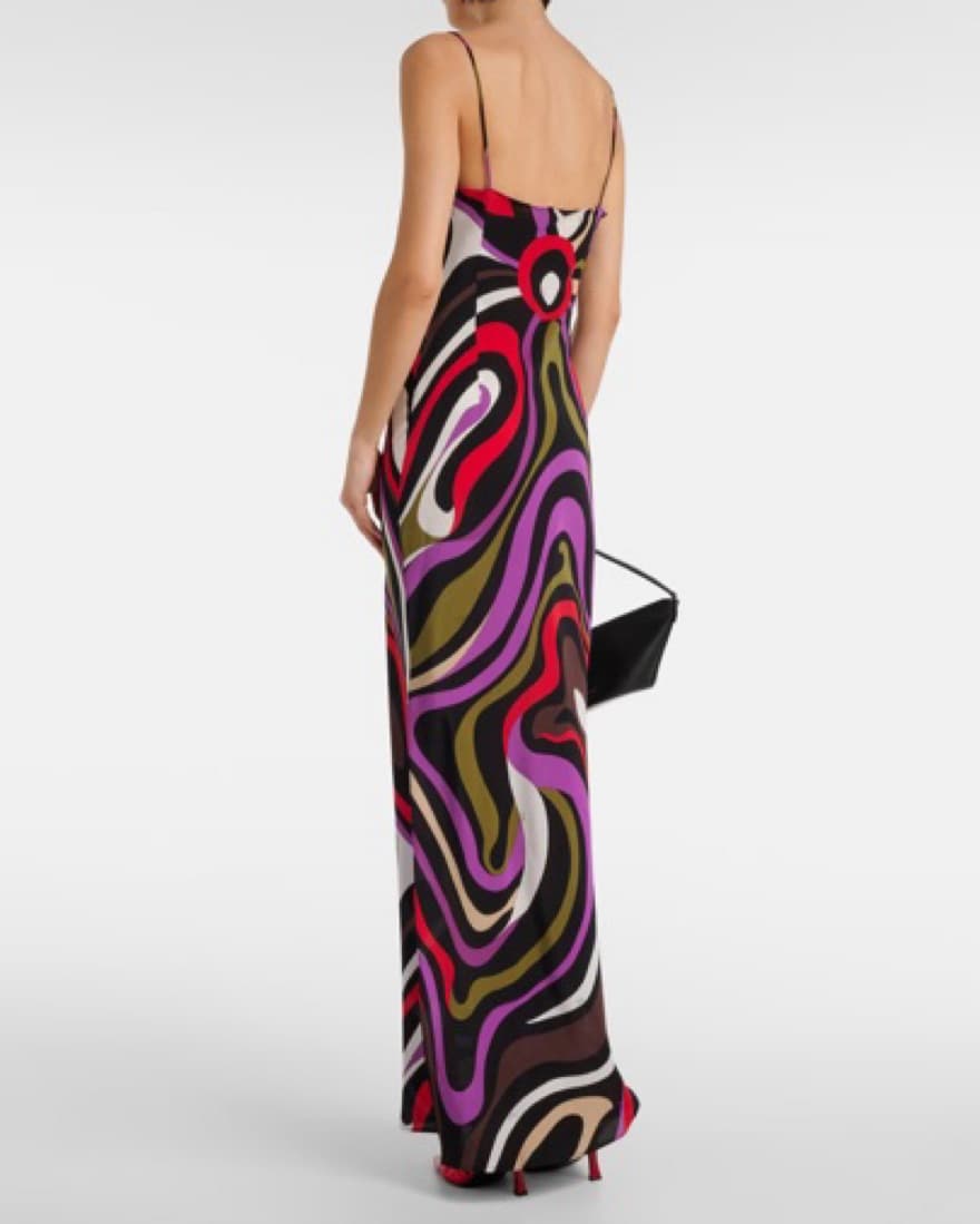 Pucci Marmo Crepe Swirl Dress - Image 2