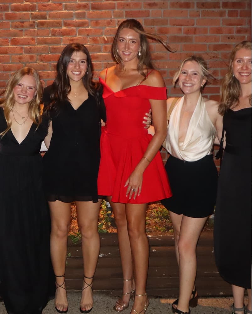 Red Off The Shoulder Cocktail Dress - Image 5