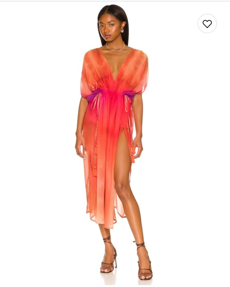 Vibrant Ombre Midi Dress - Image 1