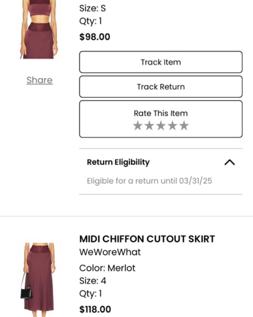 Revolve Merlot Chiffon Set - Image 6