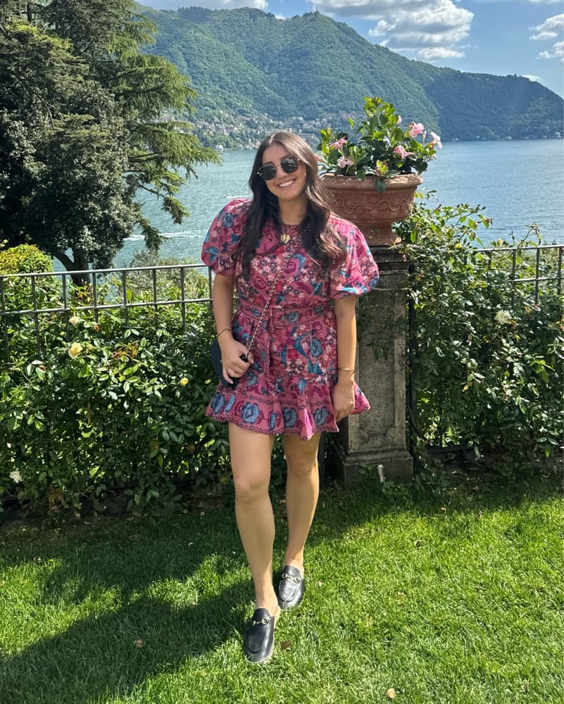 Farm Rio Belted Print Mini Dress - Image 1