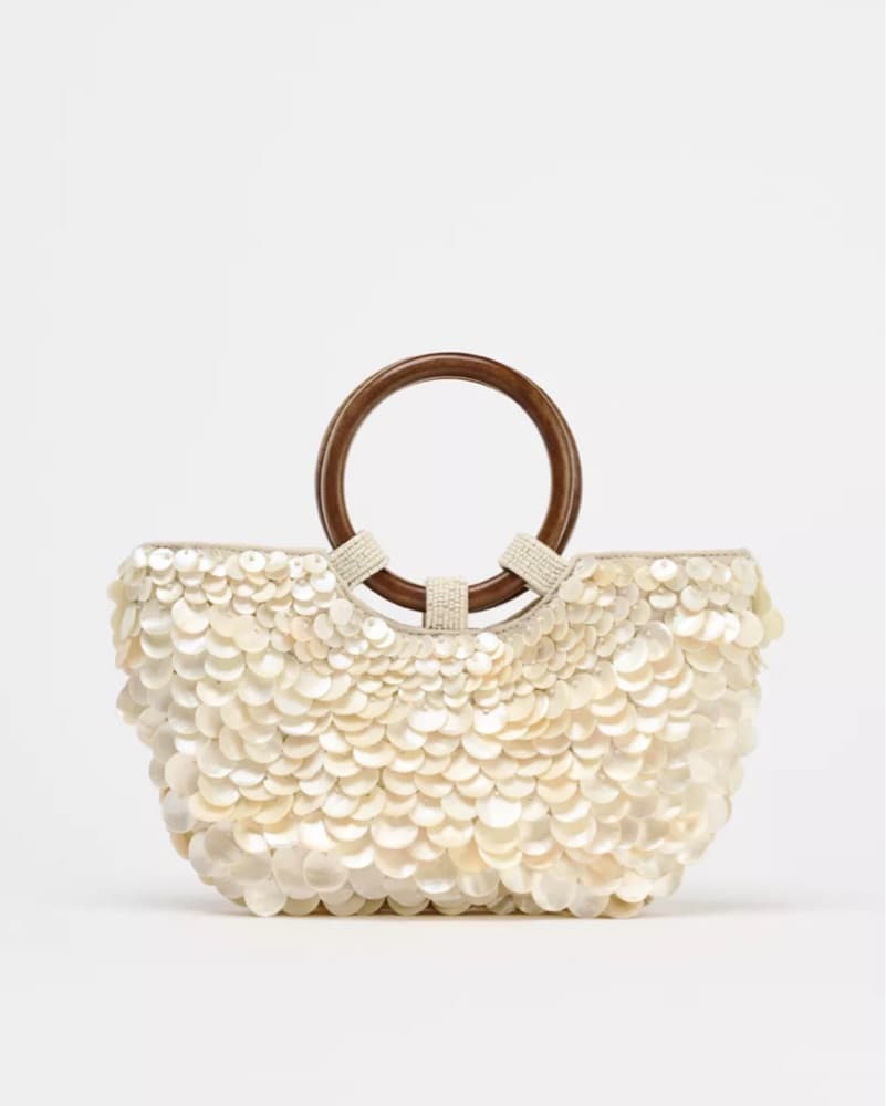 Zara Faux Mother of Pearl Bag  - Image 1