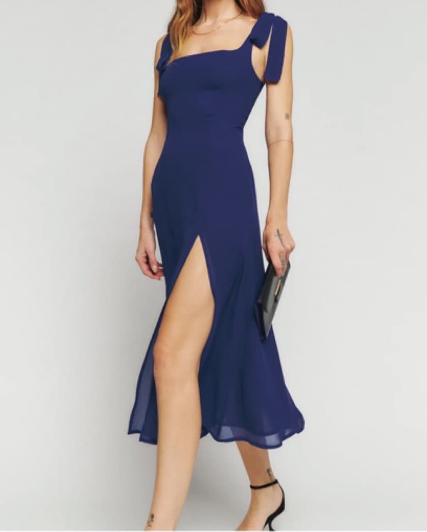 Reformation Blue Danube Twilight Dress - Image 1