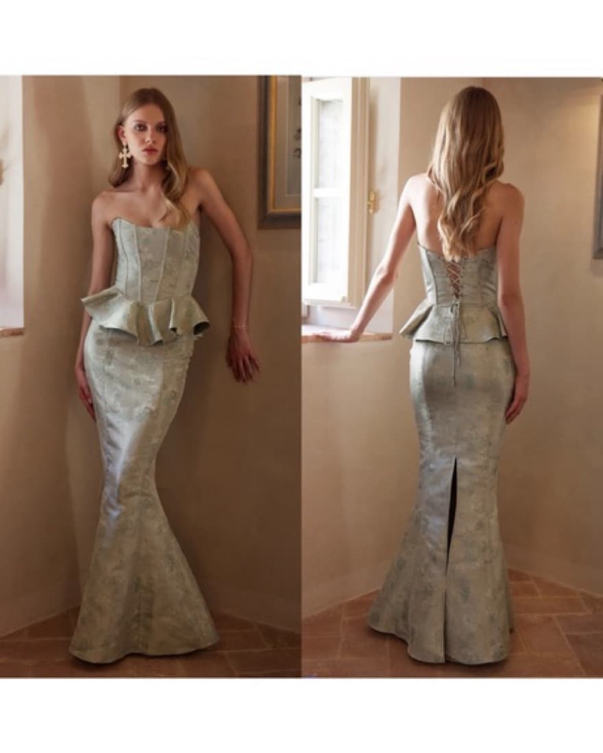 V. Chapman Waverly Dress In Sage Size 4 - Image 1