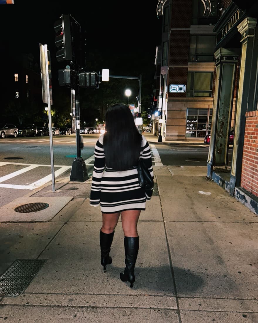 Striped Midi Dress  - Image 3