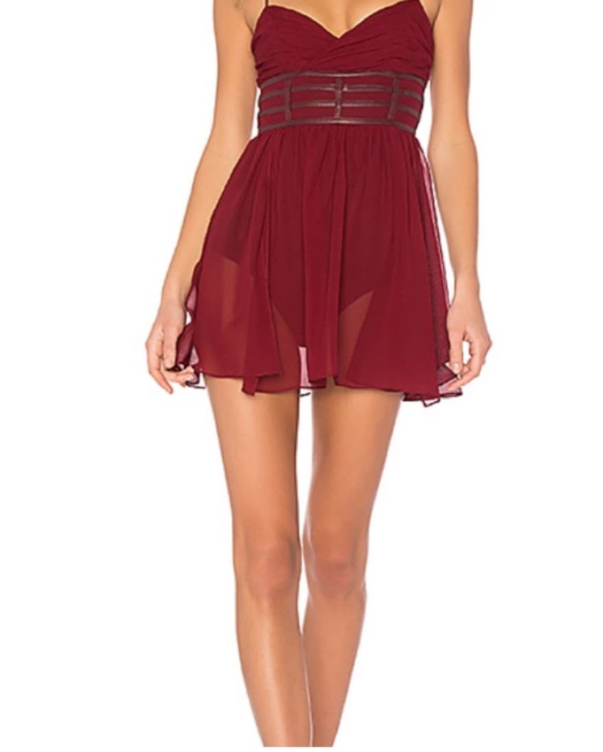 APHRODITE DRESS IN BURGUNDY - Image 2
