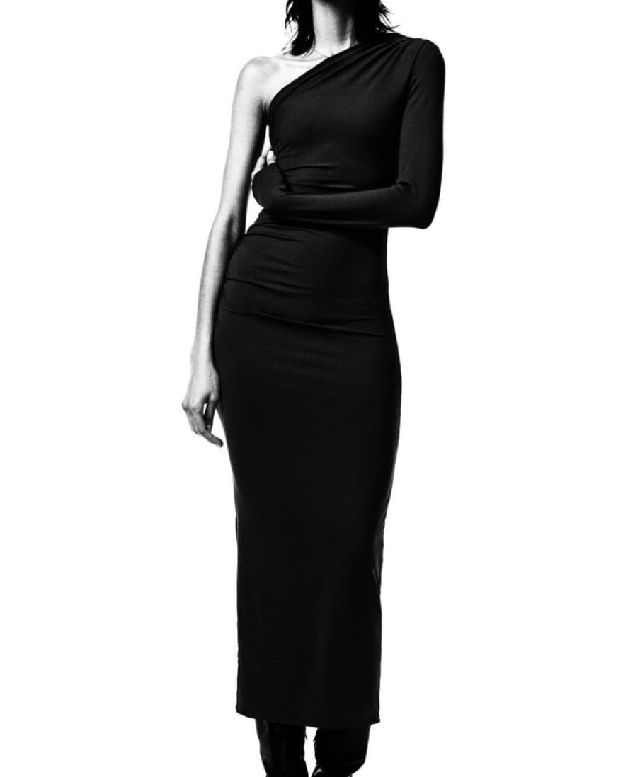 Zara Asymmetric Bodycon Dress - Image 1