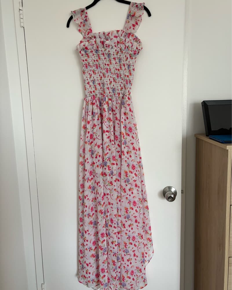 Caroline Constas Floral Formal Dress - Image 3
