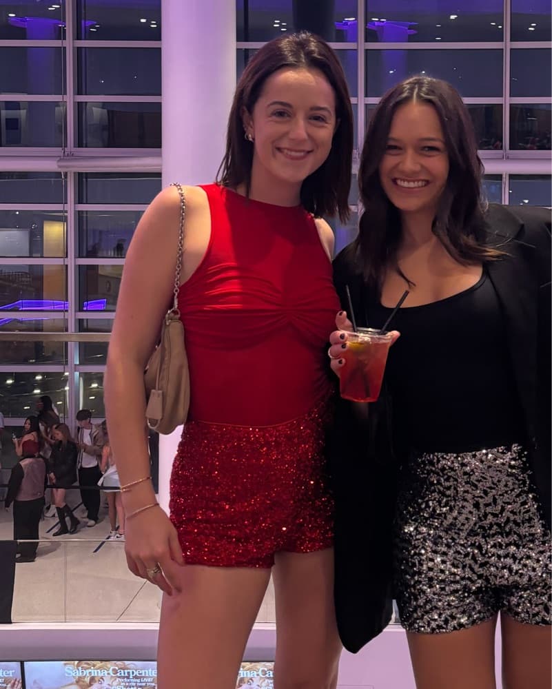 Sparkling Red Sequin Shorts - Image 3