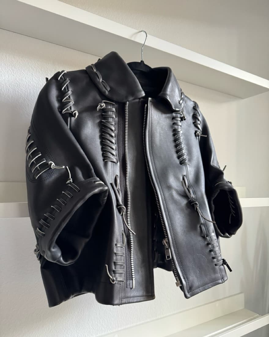Edgy Moto Leather jacket - Image 2