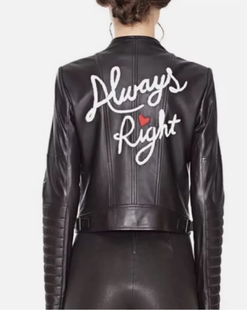 Alice & Olivia Gamma Leather Jacket - Image 2