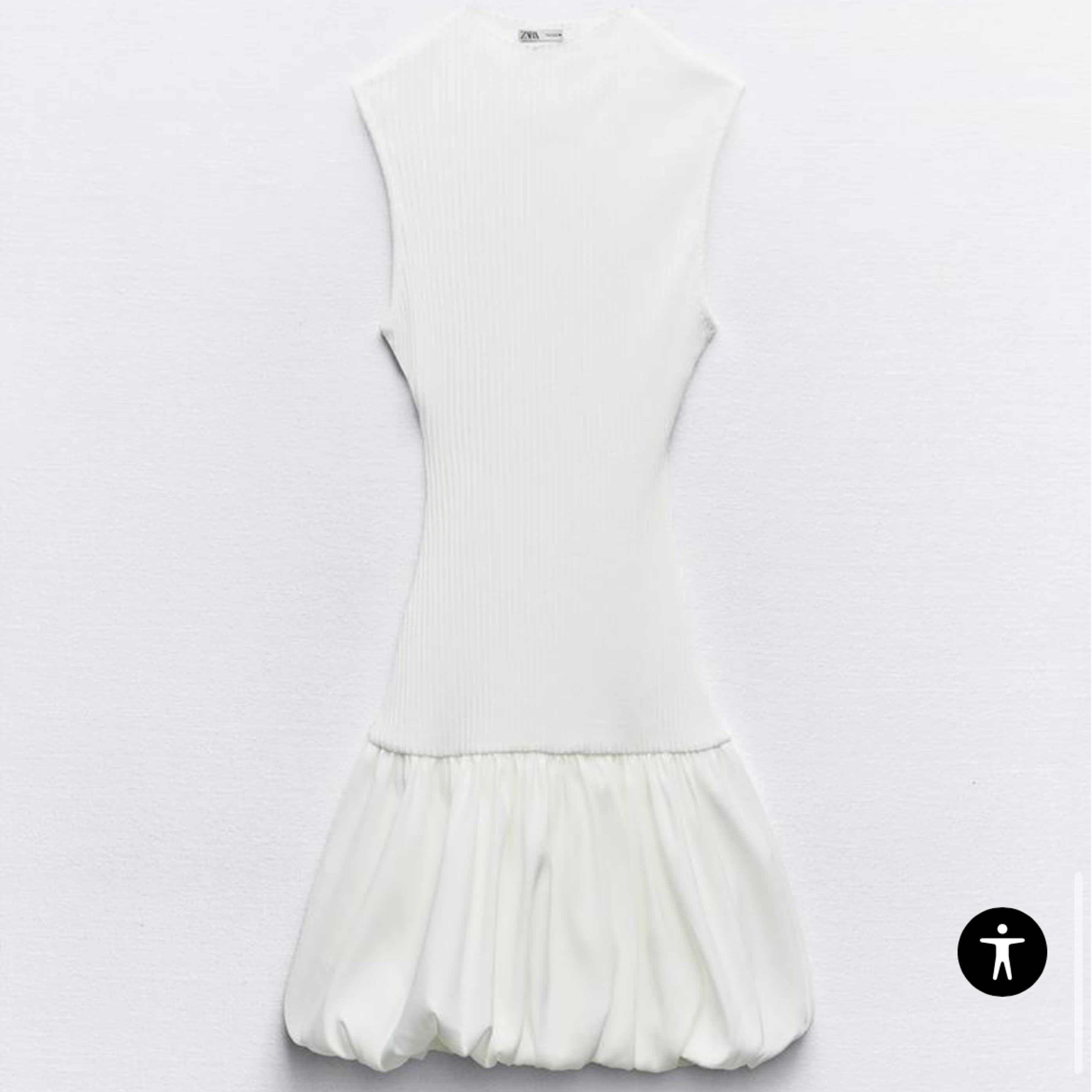 Zara Ribbed Balloon Dress - Image 2
