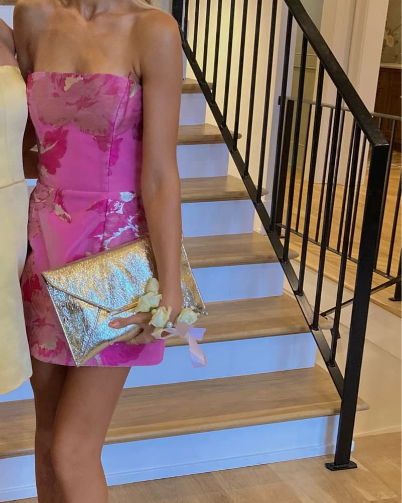 Katie May Valerie Pink Peacock Dress XS - Image 2