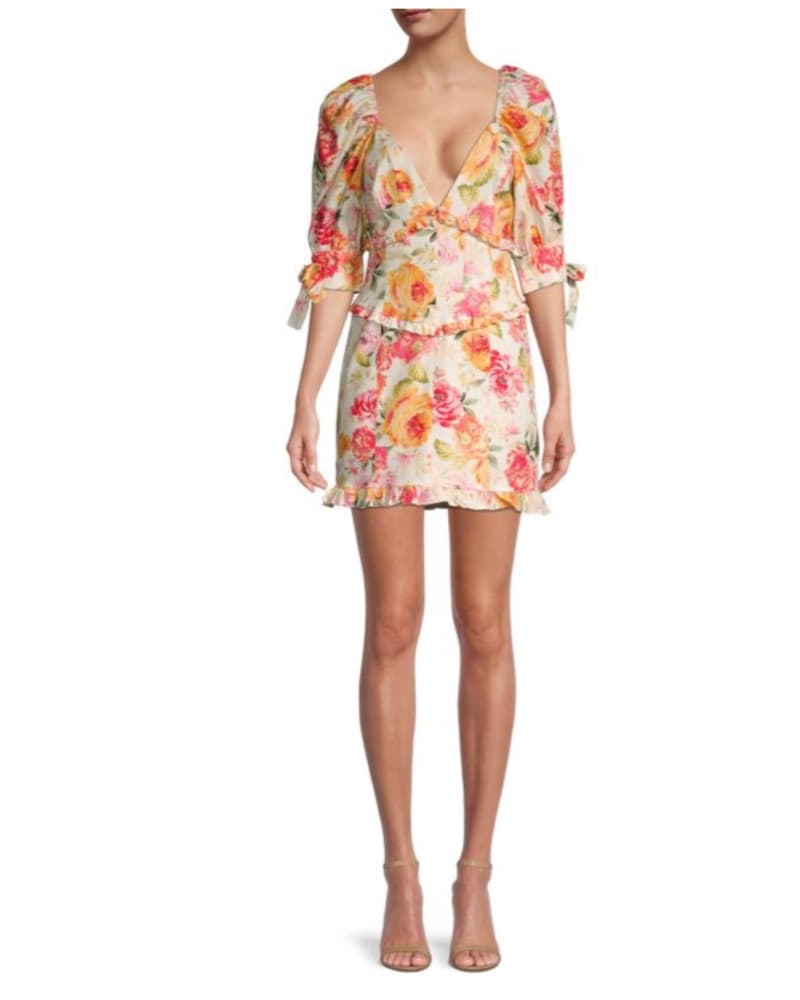 For Love And Lemons Cocktail Floral Dre' - Image 1