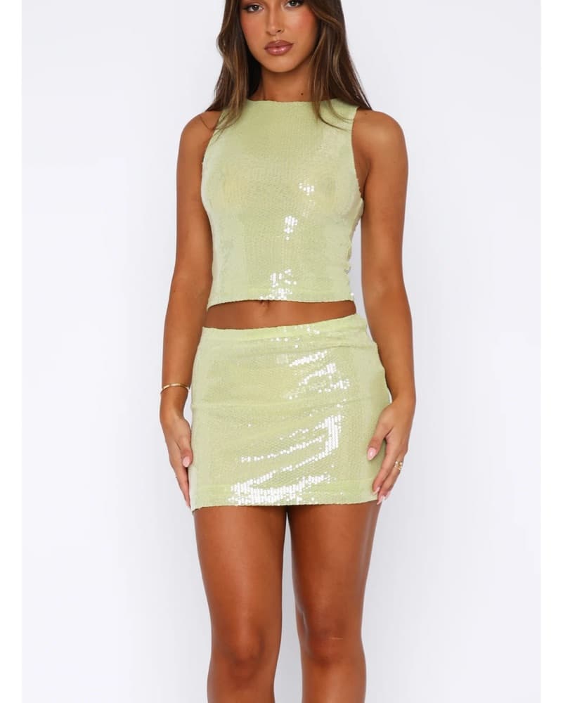 Green Sequin Set - Image 3