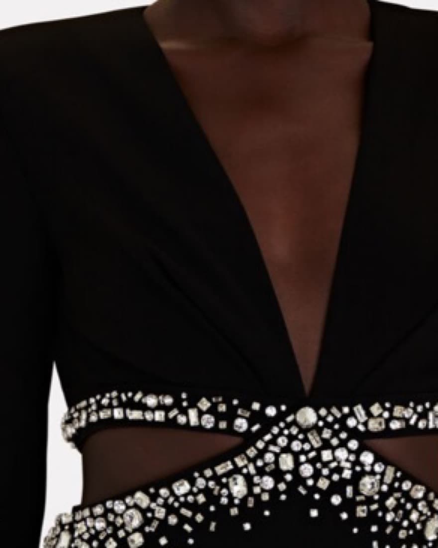 A.L.C Trina Embellished Cut Out Gown - Image 4