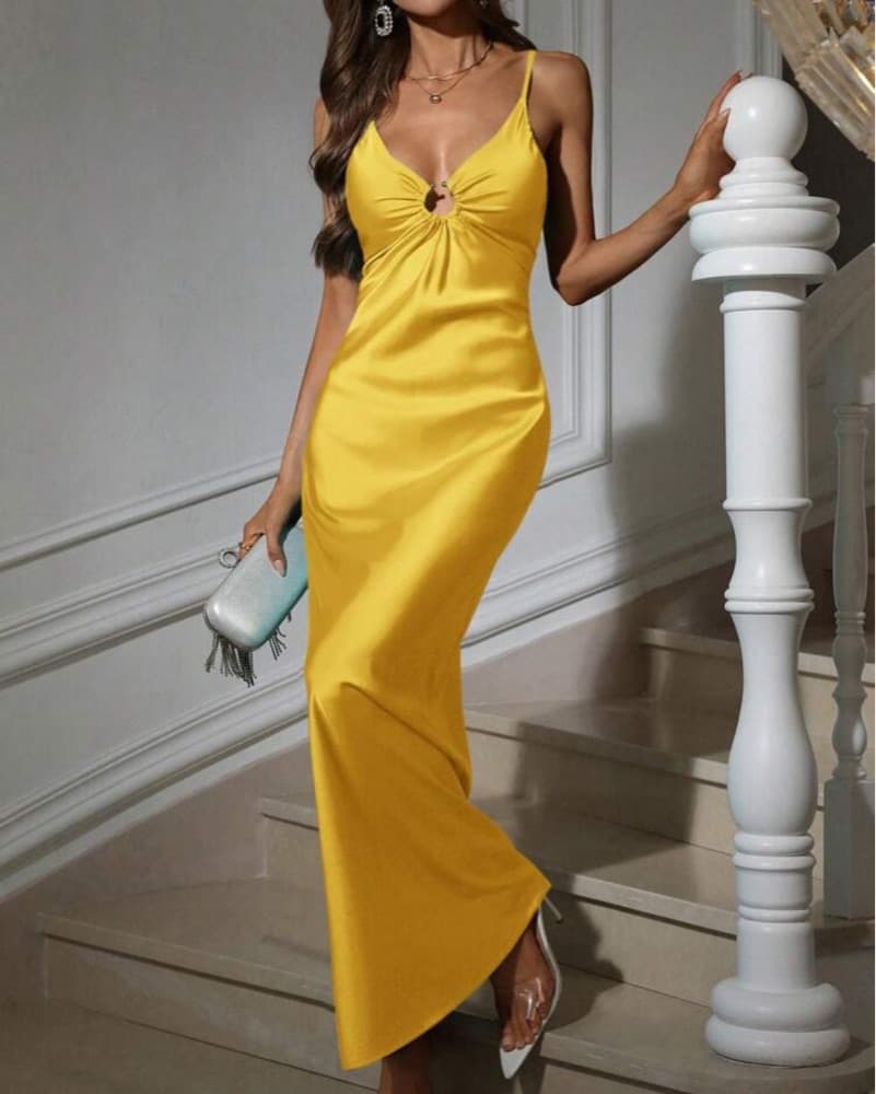 CHIC YELLOW GOWN - Image 1