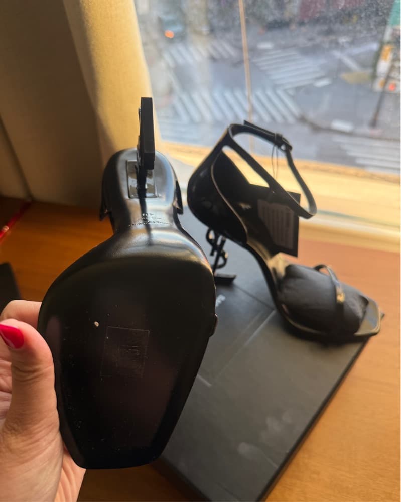 Saint Laurent Sleek Black Stiletto Heels - Image 4
