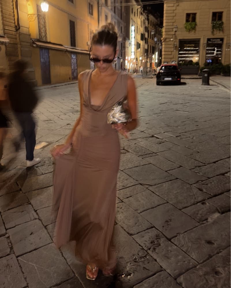 Tan / Brown Meshki Dress  - Image 5