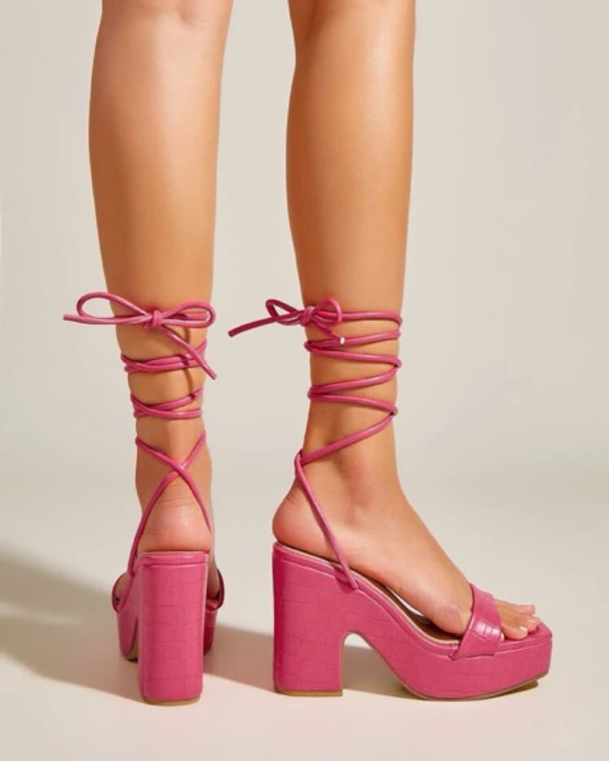 pink platform heels - Image 5