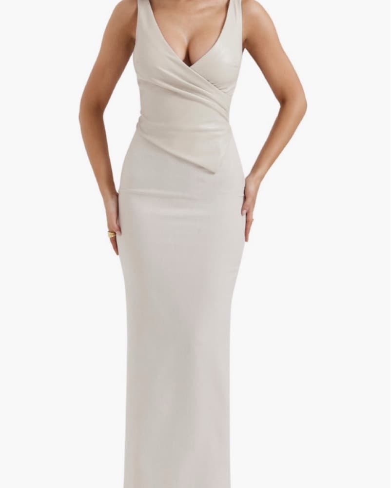House Of CB Faux Leather Cocktail Dress - Image 2