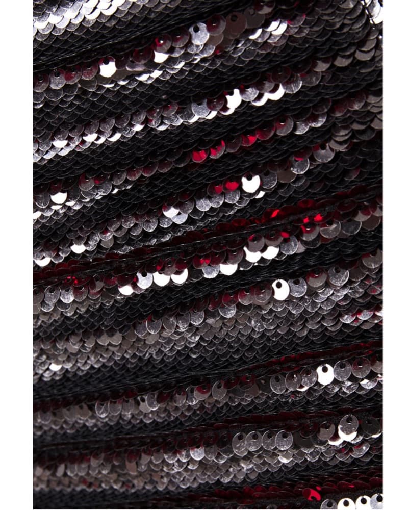 Dreaming ruched sequined mesh mini skirt - Image 4