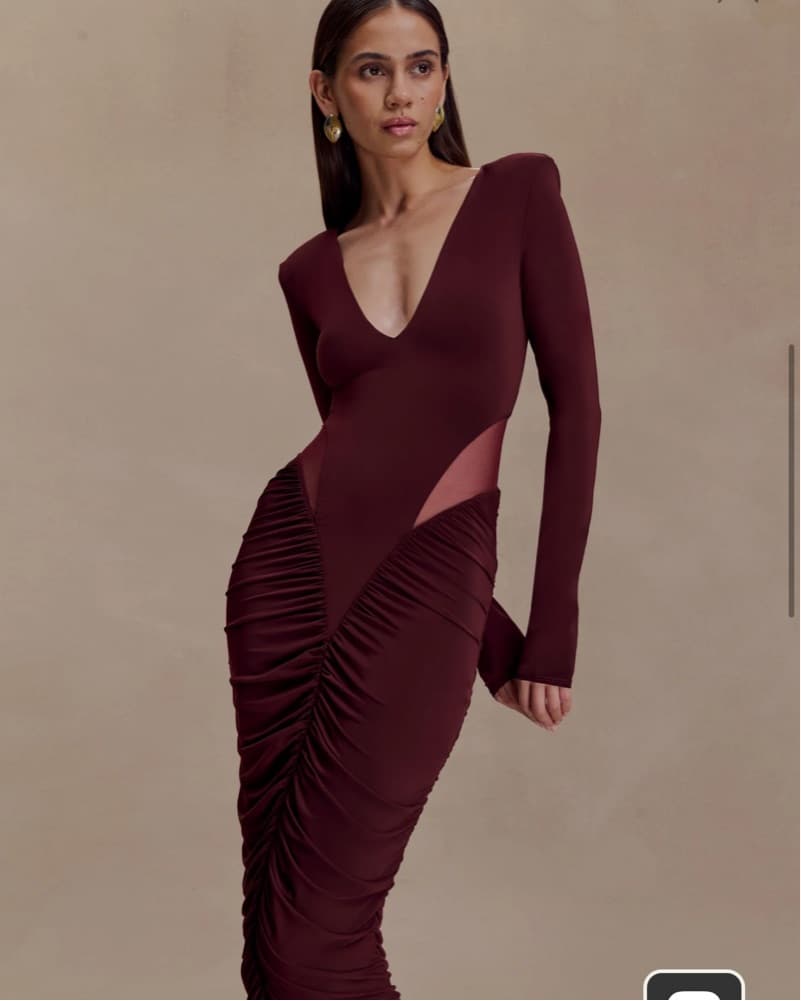 Meshki Slinky Long Sleeve Maxi Dress  - Image 3