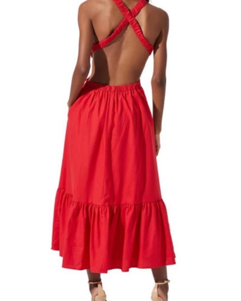 ASTR The Label Red Cutout Dress - Image 2