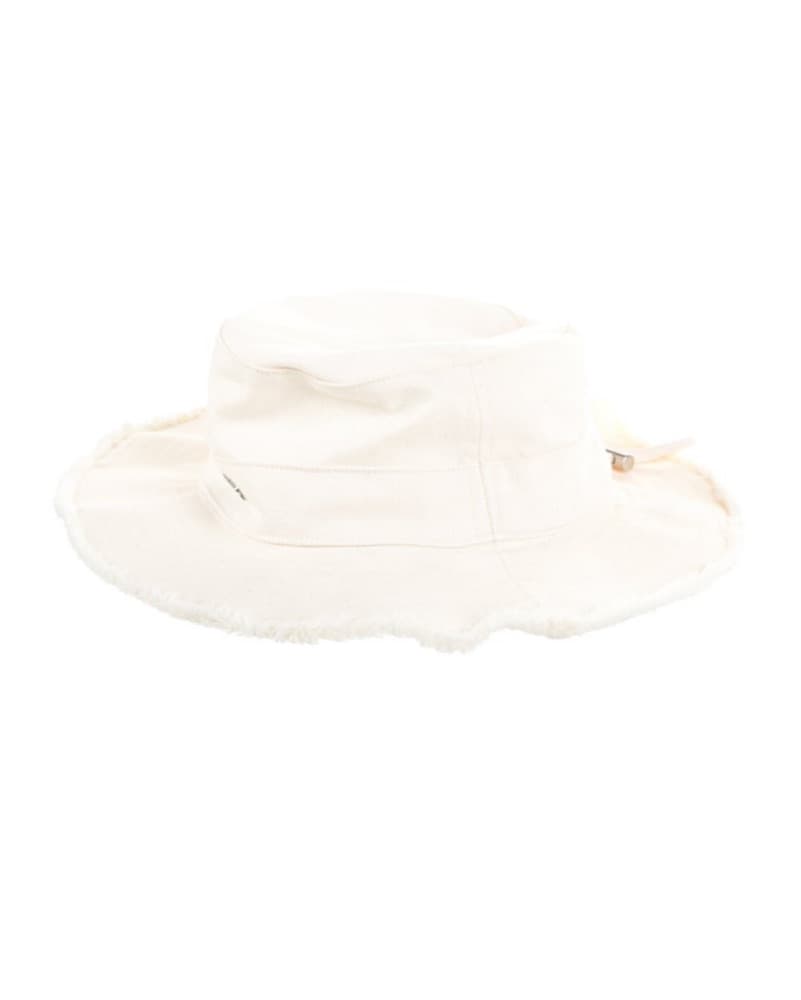 Jacquemus Le Bob Artichaut Bucket Hat Cream White - Image 3