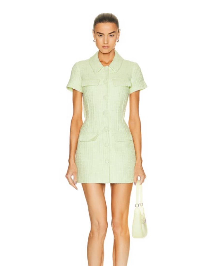 SELF-PORTRAIT Boucle Mini Dress - Image 2