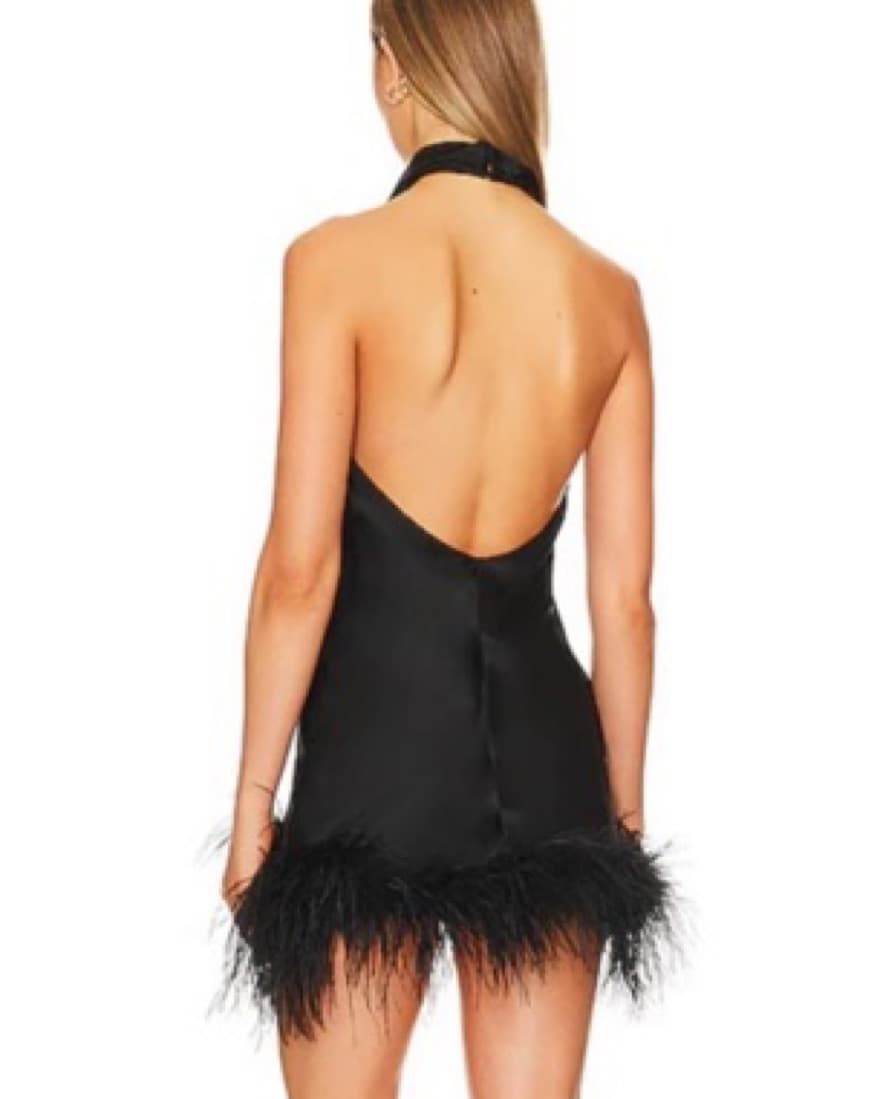 Feather Halter Dress - Image 2