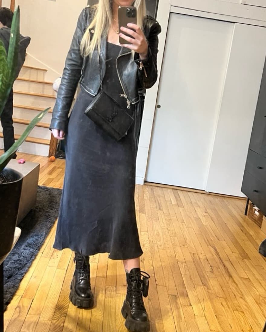 Black Midi Dress - Image 3