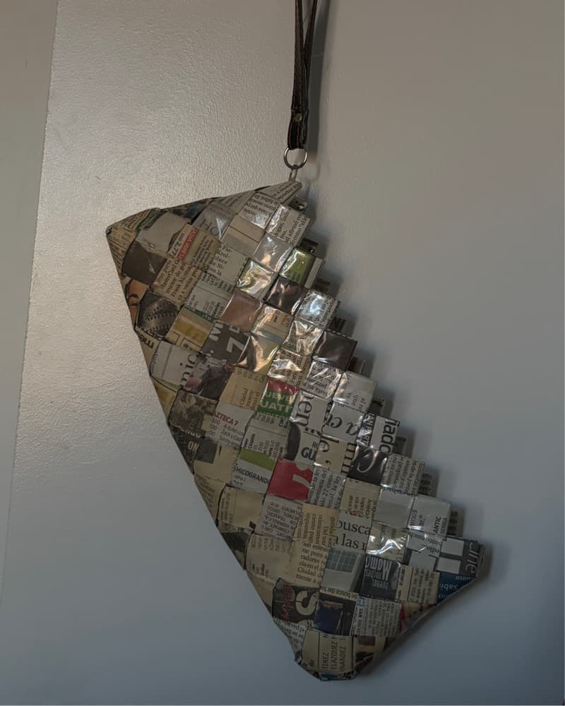 One Of A Kind Newspaper Clutch  - Image 3