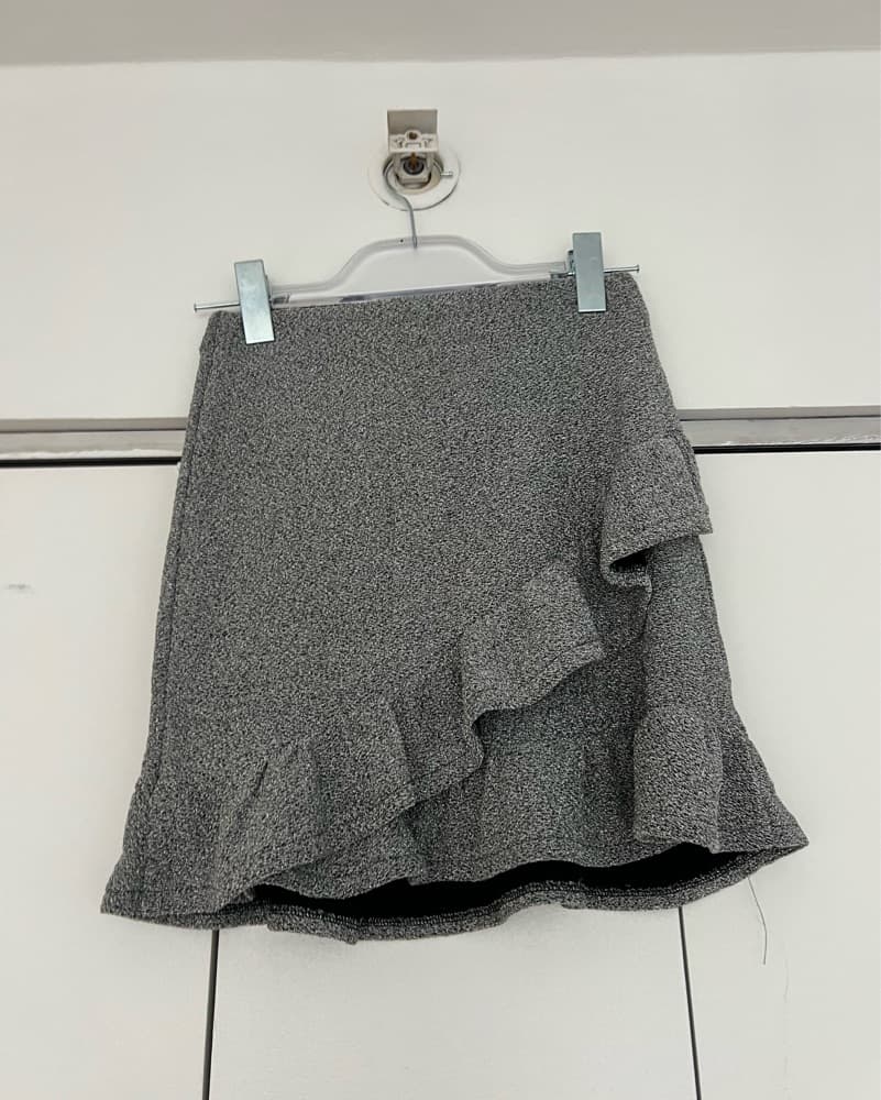 Sezane Silver Skirt - Image 2