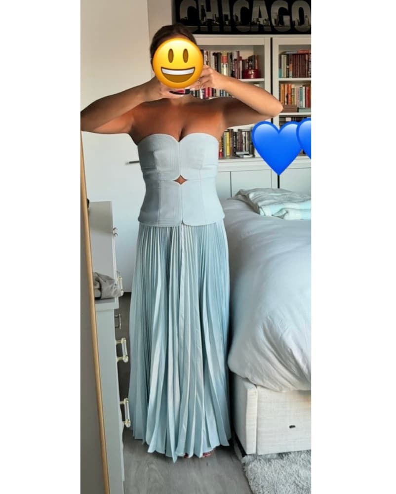 Acler Avonela Dress Blue - Image 2