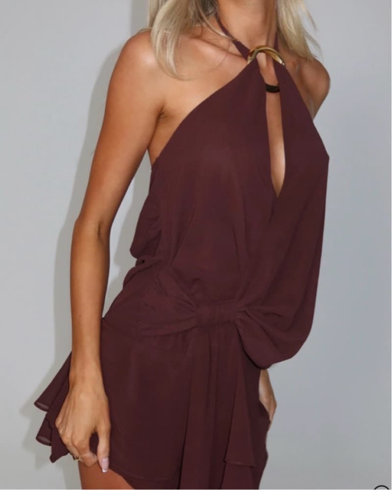Tiger Mist Indigo Mini Dress - Image 2