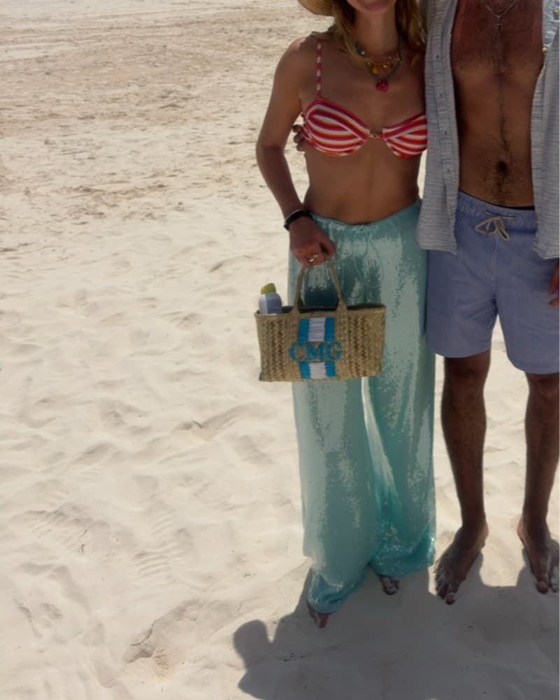 Turquoise Sequin Pants - Image 3