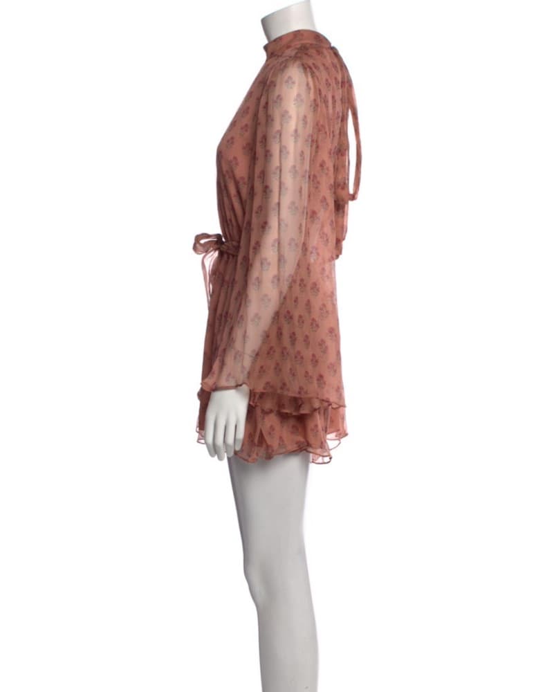 Zimmermann Silk Floral Print Romper - Image 2