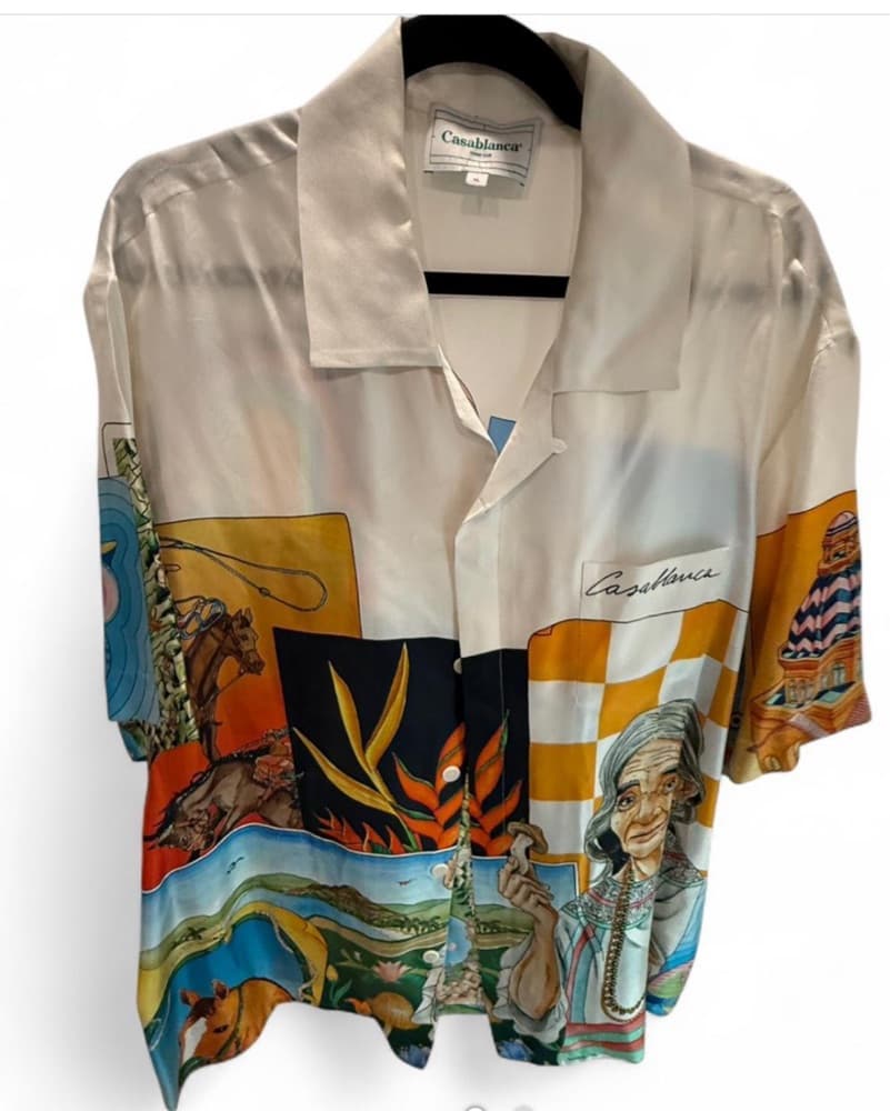 Casablanca Graphic Silk Shirt - Image 4