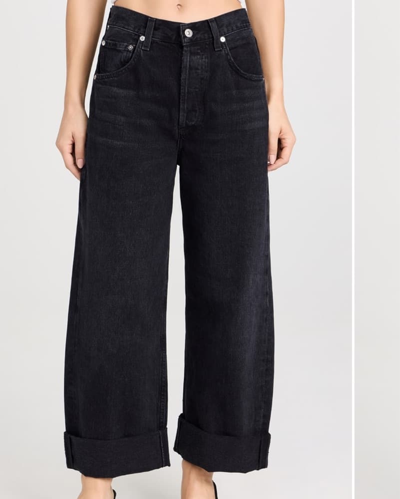 Ayla Baggy Jeans Black 24 - Image 2
