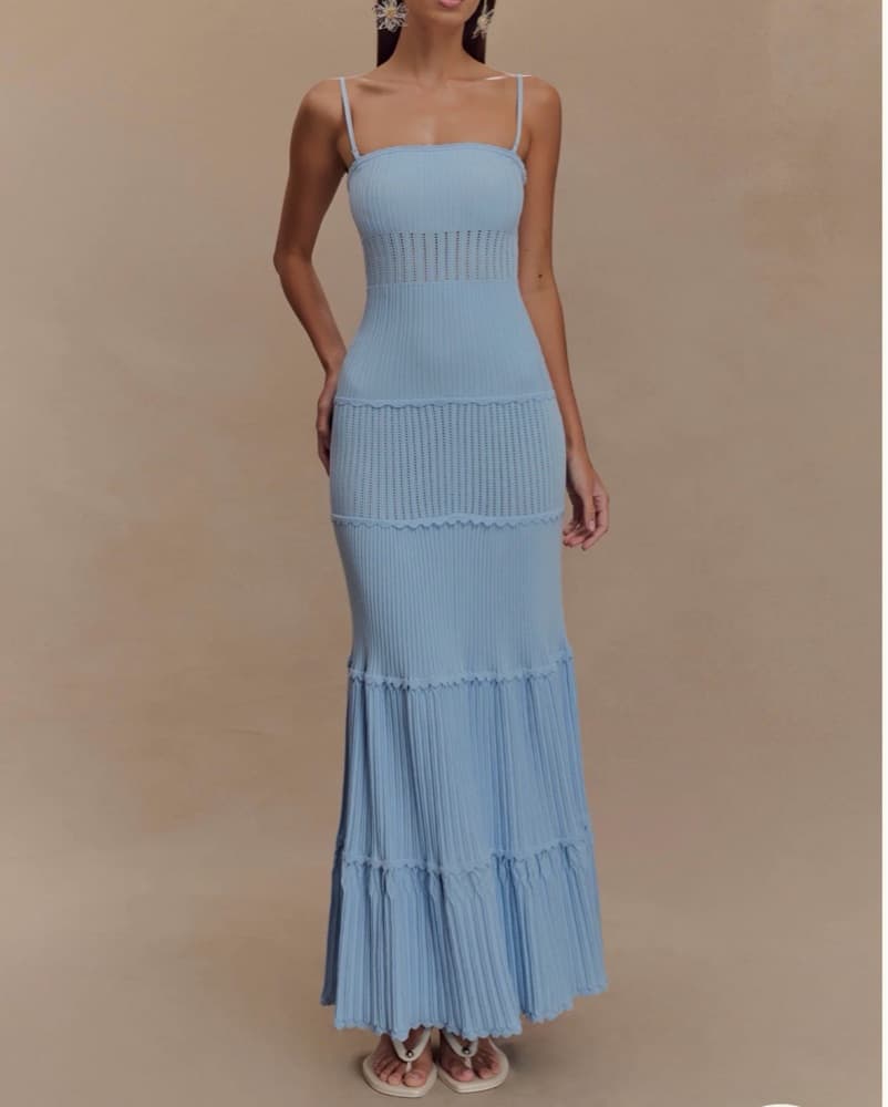 Meshki Finley Pointelle Knit Maxi Dress - Image 1