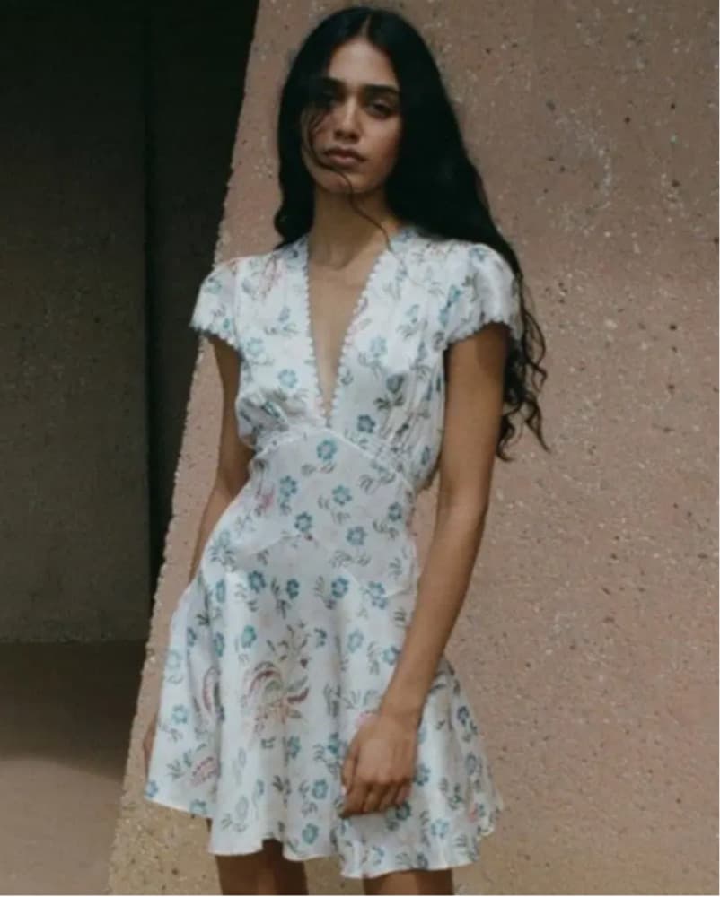 Doen Silk Mini Dress XXS - Image 1