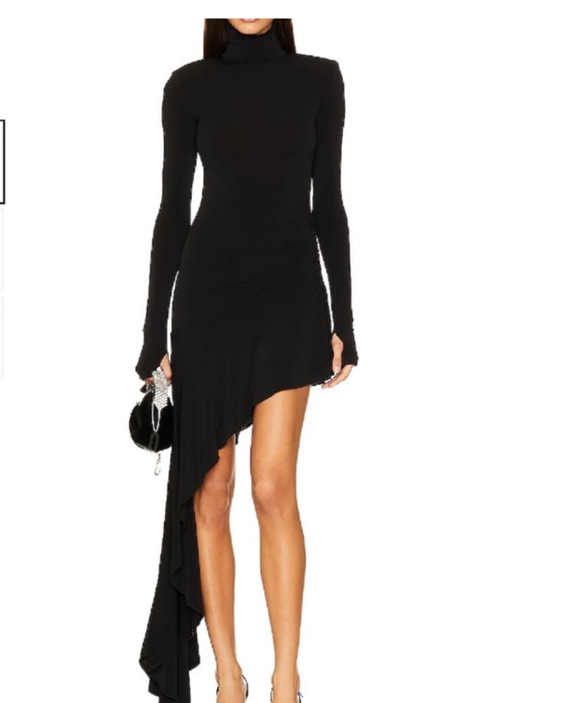 Nancy Long Sleeve Dress Black Andamane - Image 2