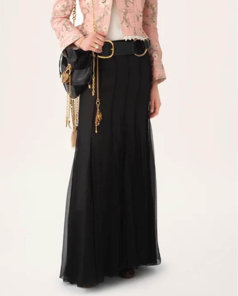 Chloe Silk Mousseline Skirt - Image 2